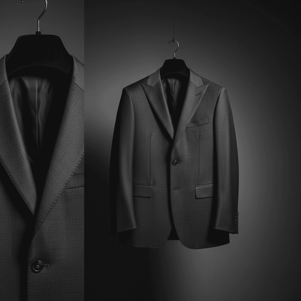Professional custom blazer with tailored structure