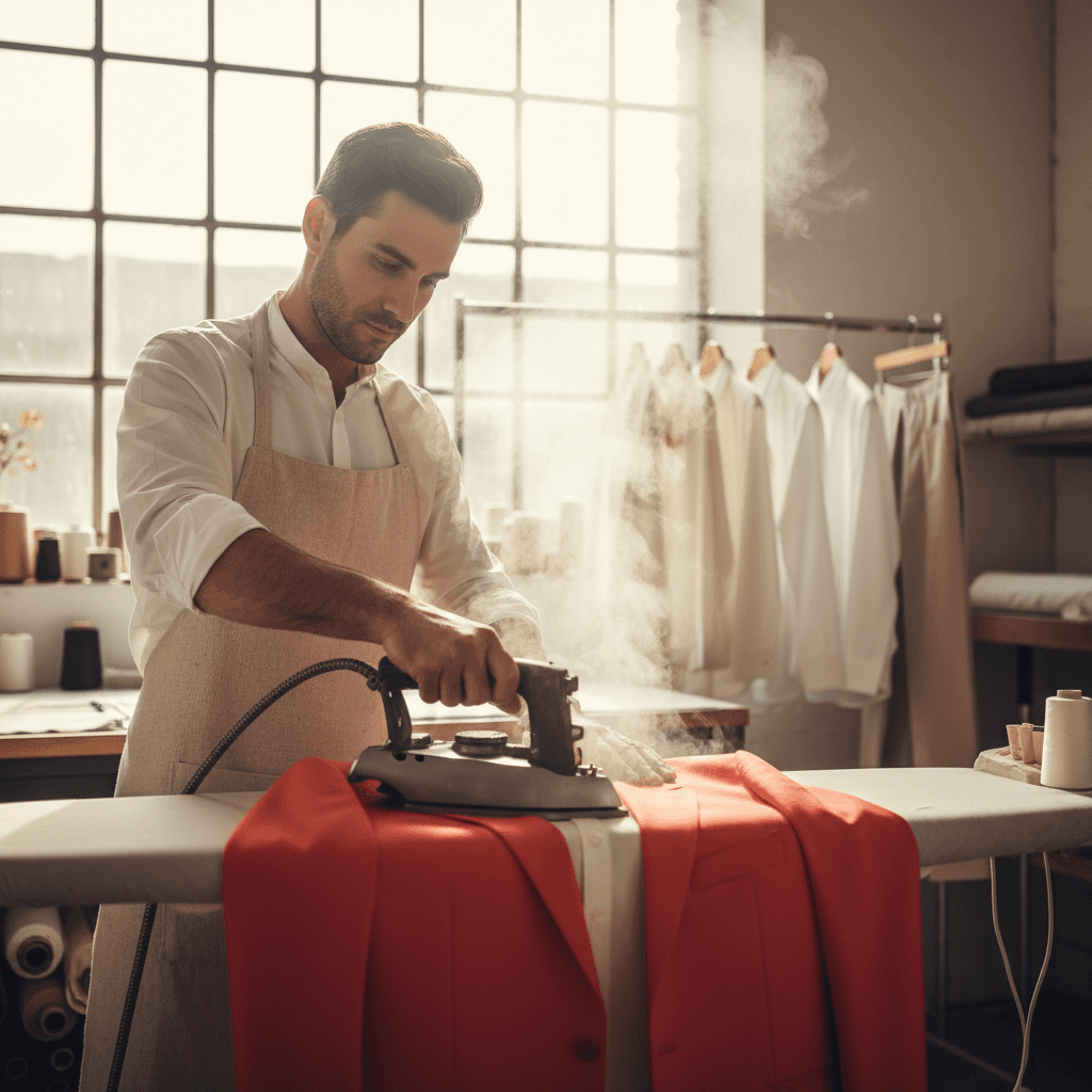 Professional ironing for perfect finish