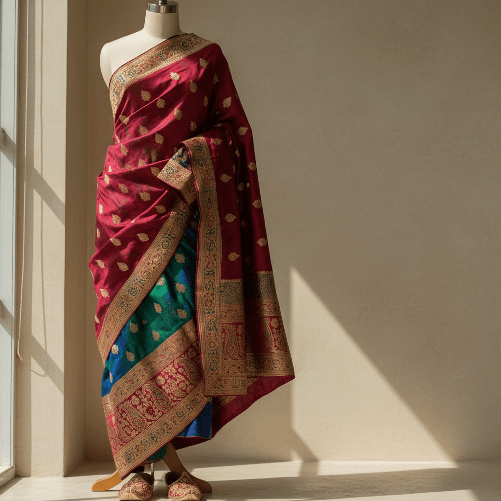 Tailored traditional kurta on display form